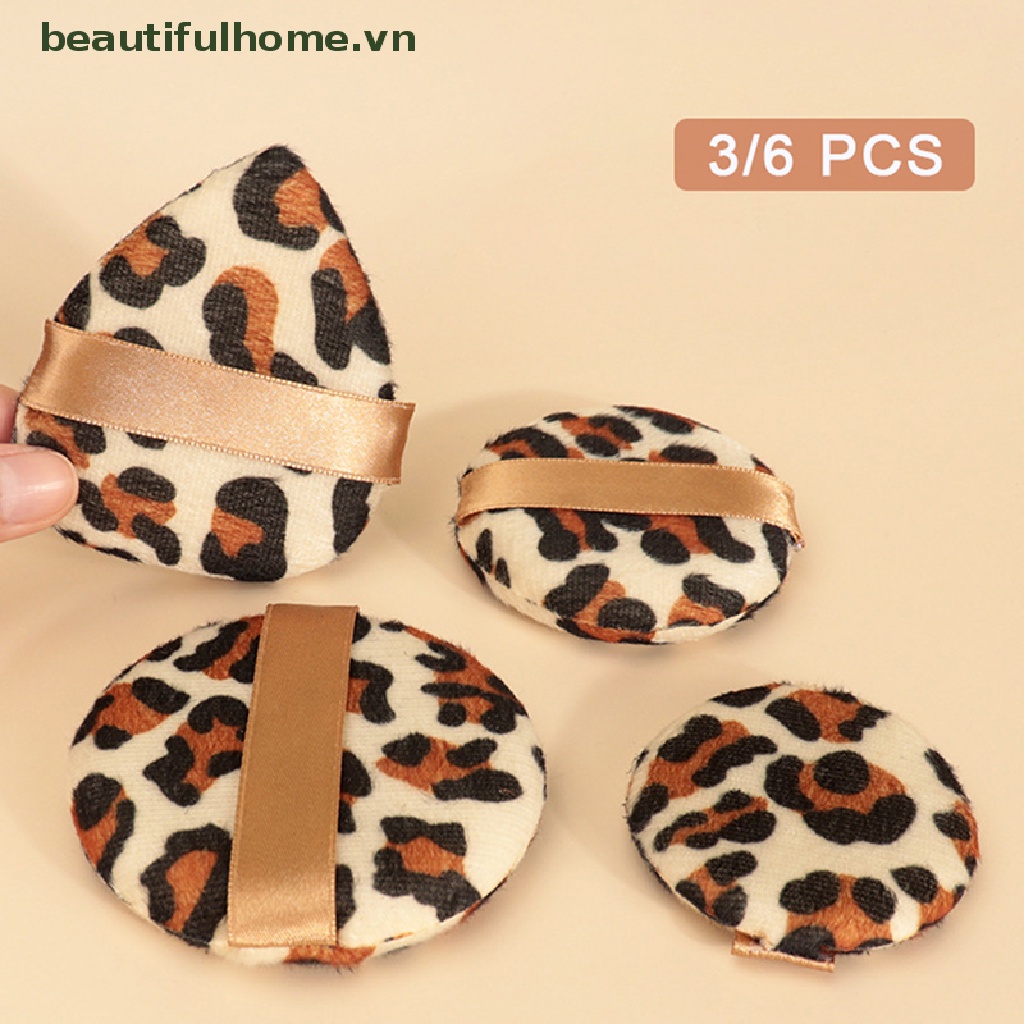 Set 3 / 6 Mút Trang Điểm Hình Tròn / Tam Giác Mini Mềm Mại