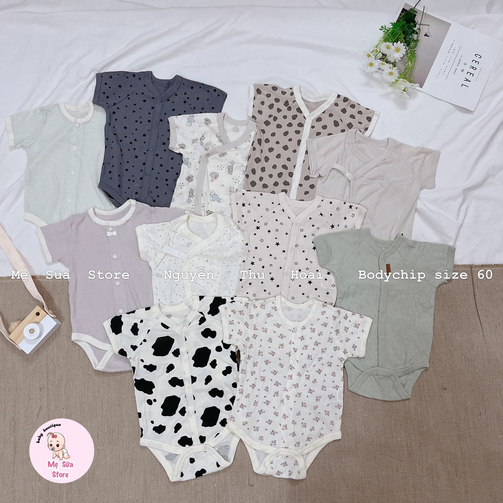 Bodychip sát nách, hai dây thông hơi thoáng khí cho bé trai bé gái