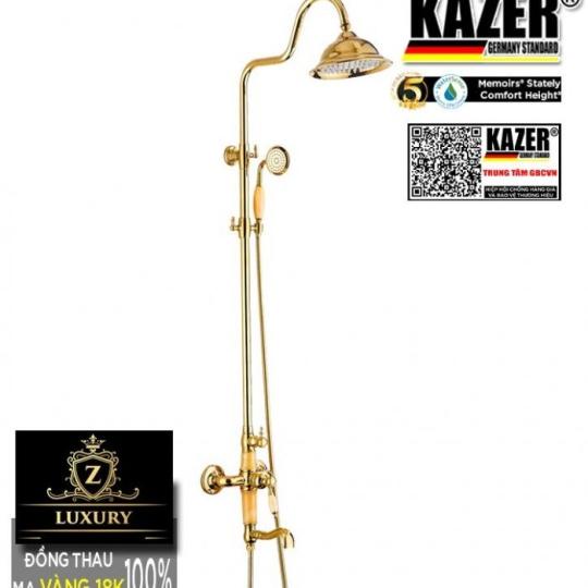 SEN CÂY TẮM ĐỨNG NGỌC CỔ ĐIỂN MẠ VÀNG PLATIUM KAZER GERMANY – KZ7167 [CHANG THÁI SHOP]
