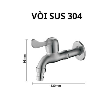 Vòi nước vòi hồ Inox SUS304 cao cấp vòi nước xả siêu mạnh nhanh chóng,lắp đặt dễ dàng,bảo hành uy tín chất lượng-Sentaku