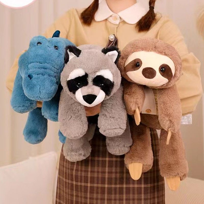 Sma dễ thương cáo mềm đồ chơi sang trọng con lười gối búp bê gấu trúc nhỏ búp bê cá sấu búp bê trẻ em quà tặng sinh nhật cô gái trẻ em quà tặng con lười búp bê fox gối