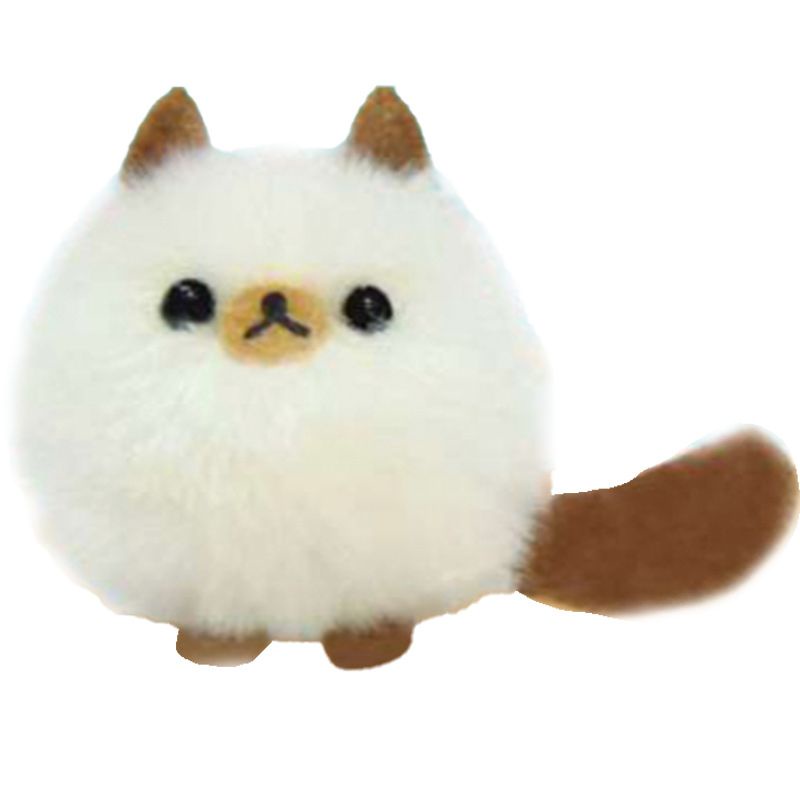 Hàng Có Sẵn Móc Khóa Mèo Nhồi Bông Dễ Thương Phong Cách Nhật Bản Kdf