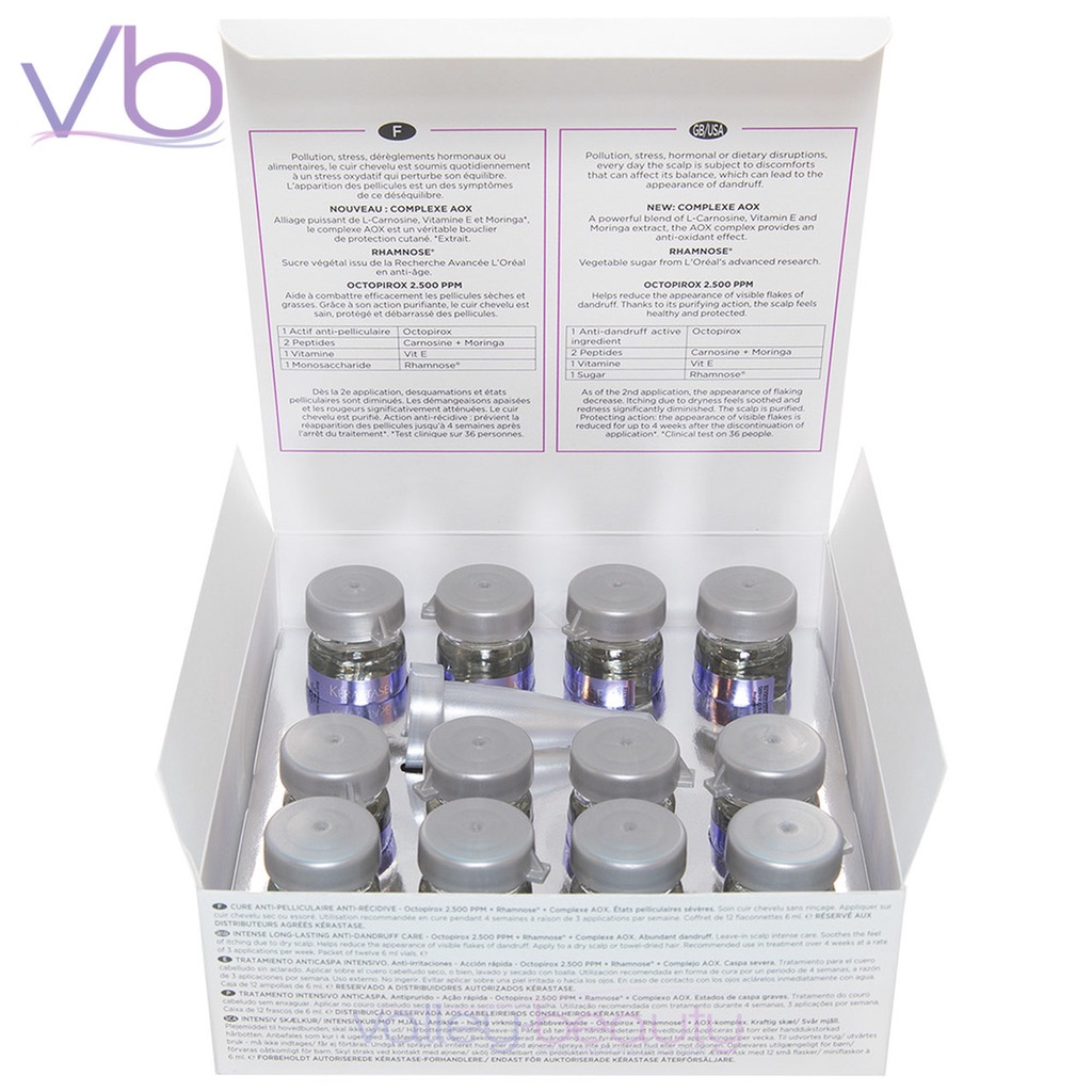 Serum giúp cải thiện tình trạng nhiều gàu dành cho da đầu Kerastase Specifique Cure Anti-Pelliculaire 12x6ml