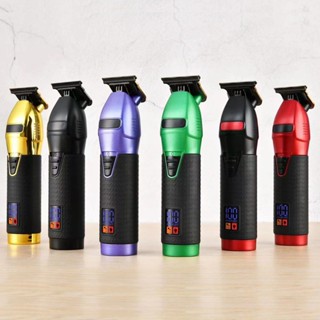  Tông Đơ Cắt Tóc Chuyên Nghiệp Màu Vàng Kèm Phụ Kiện 