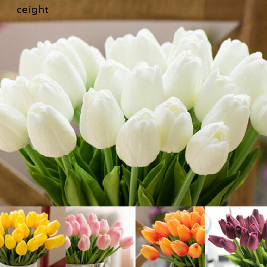 Bó Hoa Tulip Nhân Tạo Trang Trí Nhà Cửa / Tiệc Cưới