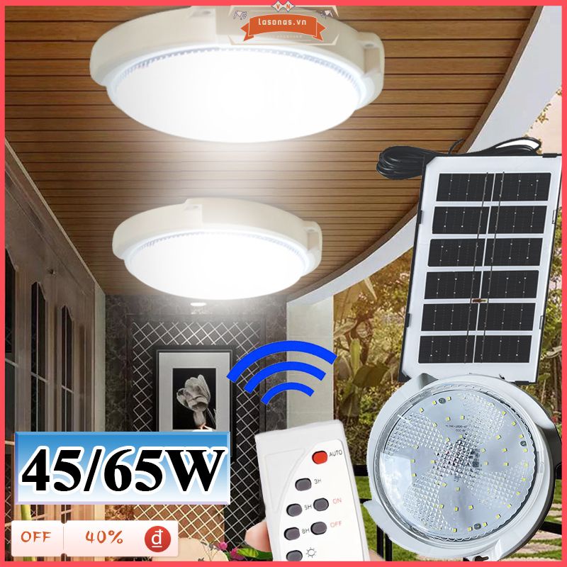 45W / 65W  đèn ốp trần trong  IP65 không thấm nước Đèn năng lượng mặt trời