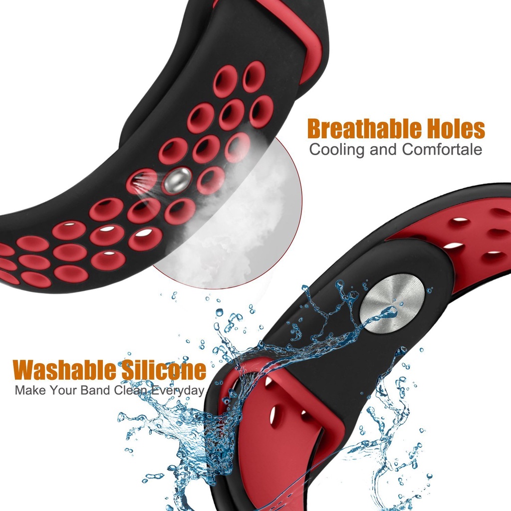 Dây Đeo Silicone Thể Thao 22 Màu Cho Đồng Hồ Thông Minh Garmin Venu Sq 2 Plus / Vivoactive 3 Music / 645 245 55 158 20mm