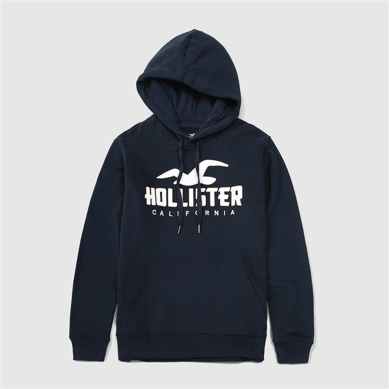 HOLLISTER Áo Khoác Hoodie Chui Cổ Vải Lông Cừu Giữ Ấm Mùa Thu Đông Cho Nam