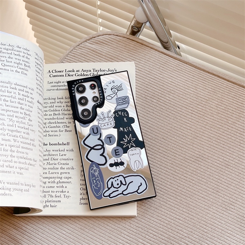 Ốp Điện Thoại TPU Silicon Chống Sốc Tráng Gương Hình Bướm / Vua Cho Samsung Galaxy S23 Plus S22 S23 Ultra