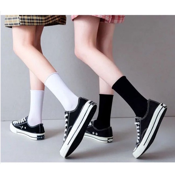 Vớ Cổ Cao Thoáng Khí Thời Trang Phong Cách Hàn Quốc Cho Nữ