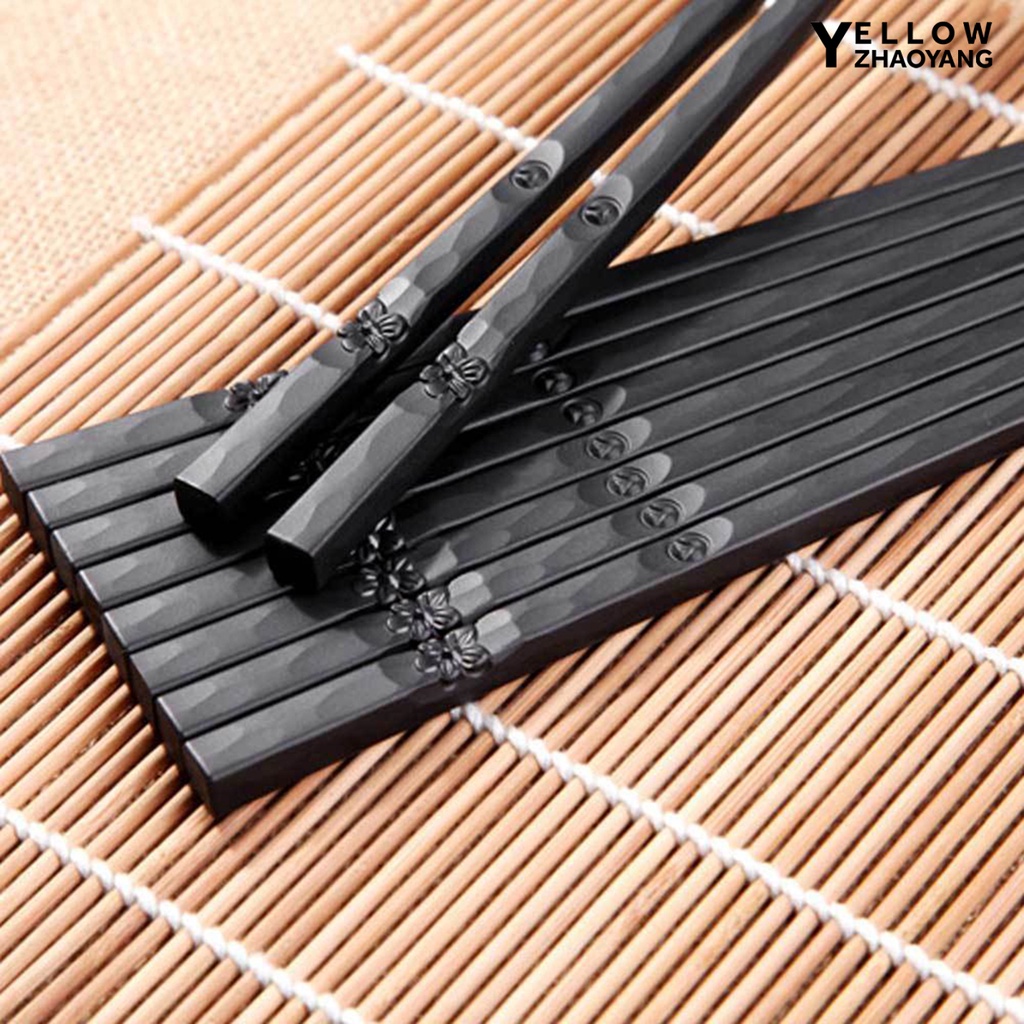 1 Đôi Đũa Hợp Kim NY-1 Phong Cách Nhật Bản Chống Trượt