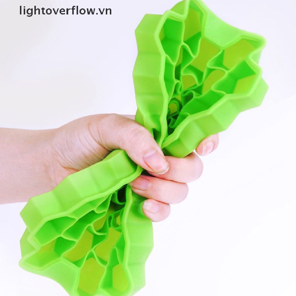 Khuôn Silicon Làm Đá Viên Hình Tổ Ong DIY Có Nắp