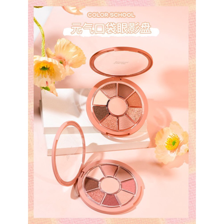 Bảng Phấn Mắt Trang Điểm 9 Ô Color School Vitality Pocket Eyeshadow Palette