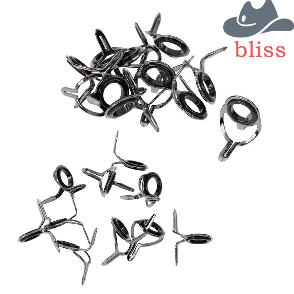 Bộ Vòng Dẫn Hướng Dẫn Dây Cần Câu Cá Hai Đầu Bằng Thép Không Gỉ