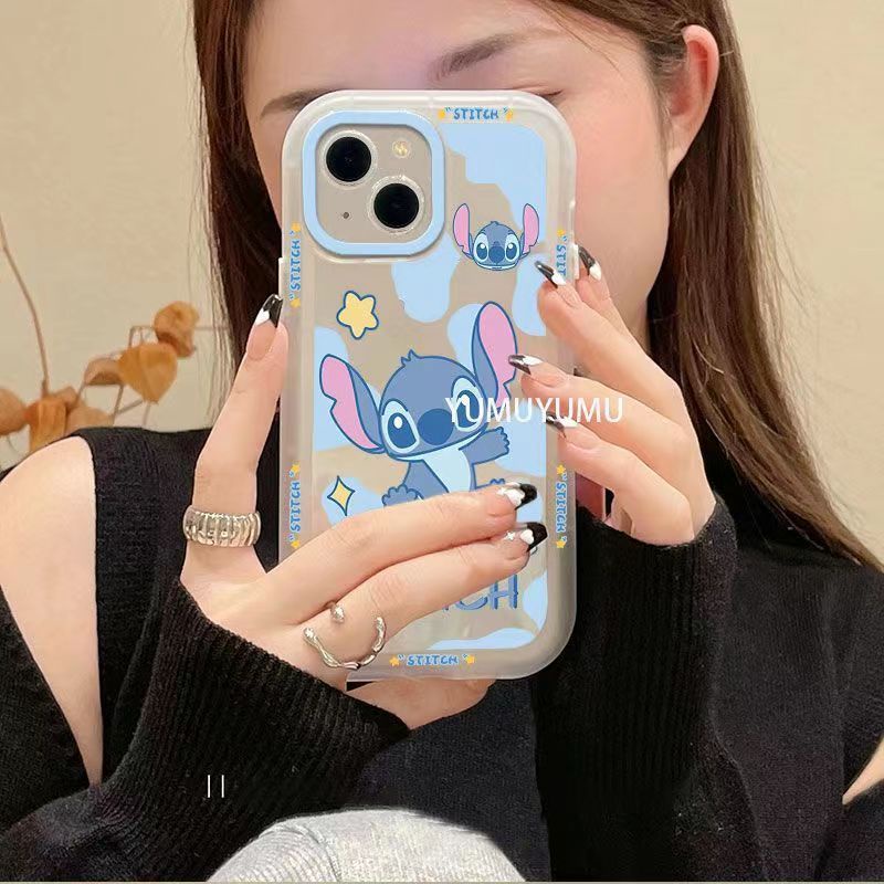✅Ốp Điện Thoại Dẻo Trong Suốt Họa Tiết Hoạt Hình Stitch Dễ Thương Cho iPhone 14 / 13pro 12promax iPhone7plus xrins JQ7O