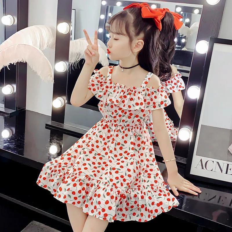 Đầm Bé Gái 2023 Thời Trang Mùa Hè Mới Nhỏ Đầm Dây Bé Gái Thời Trang Trẻ Em Mùa Hè Đầm Công Chúa Trẻ Em Đầm