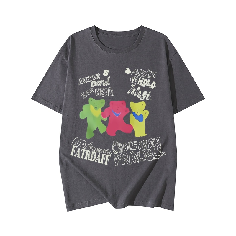 NRVP Áo Thun 100% Cotton Tay Ngắn In Họa Tiết Độc Đáo Phong Cách Hàn Quốc Cho Nữ