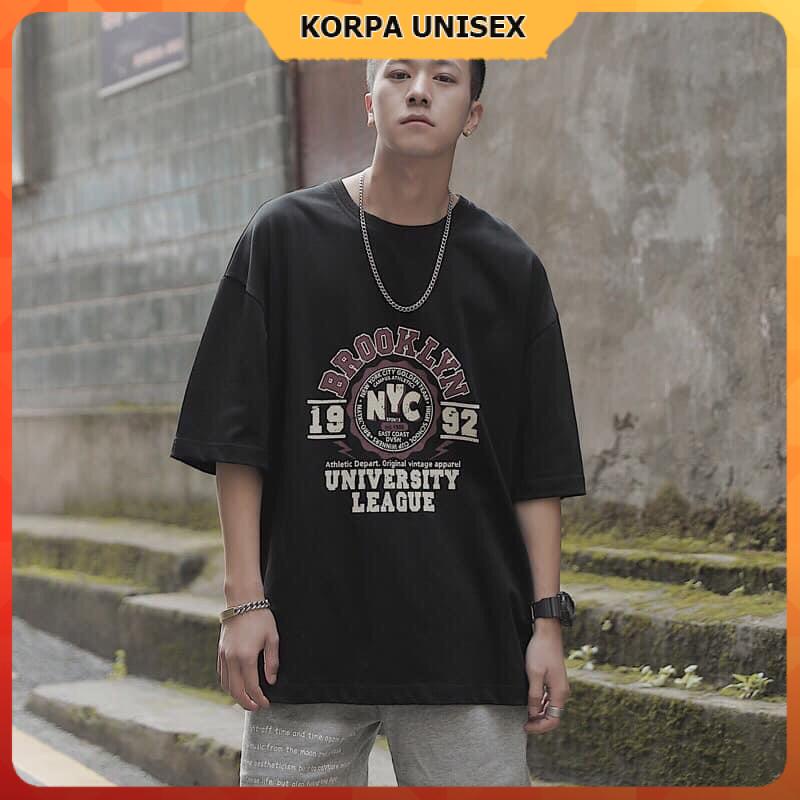 Áo thun tay lỡ form rộng hoạ tiết NYC 1992 - Unisex nam nữ đều mặc được