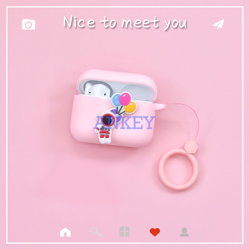Sony WF-1000XM3 WF-1000XM4 SP800N LinkBuds S LS900N L900 Ambie TW01 Cases Lovely Cartoon Astronaut case Silicone earphone Protection Case with Pendant Accessories box
