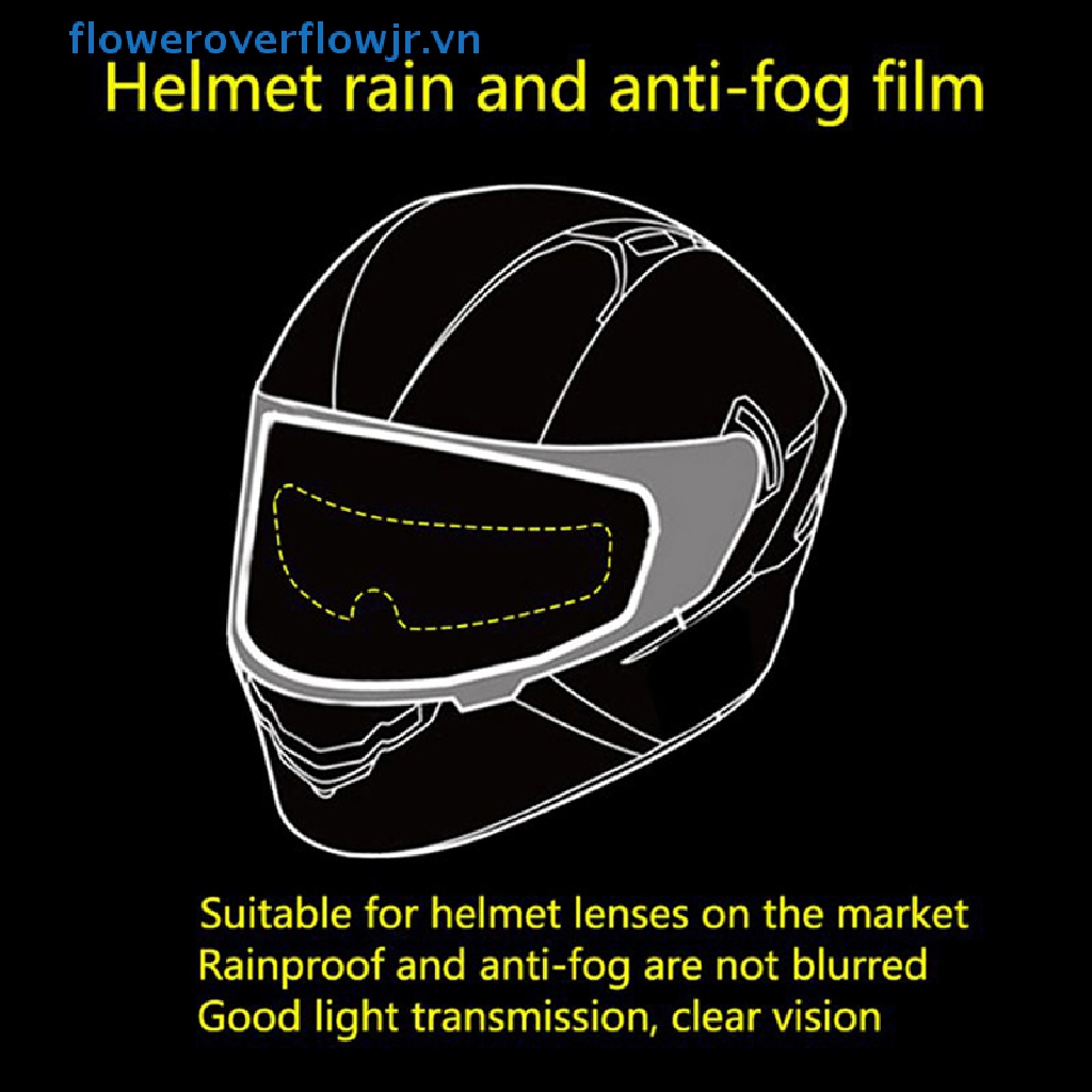 Phim Dán Bảo Vệ Mũ Bảo Hiểm Chống Sương Mù Thông Dụng Cho Xe Máy