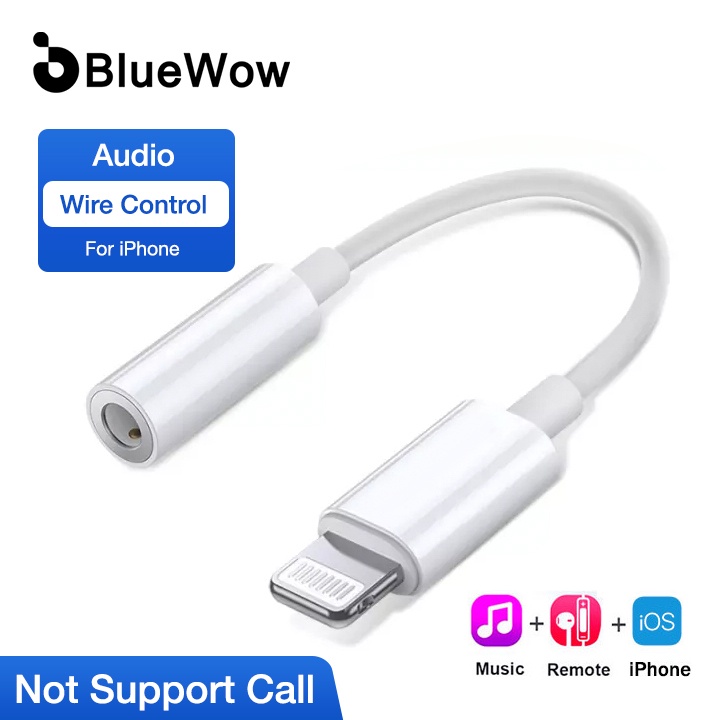 Đầu chuyển đổi BlueWow ZJX-004 Lightning sang giắc cắm 3.5mm thích hợp cho IOS iPhone 11 12 Pro Max 12 12mini 12pro