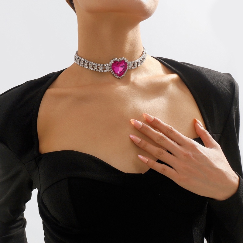 Vòng cổ Mặt Hình Học Đính Đá Thời Trang Cho Nữ