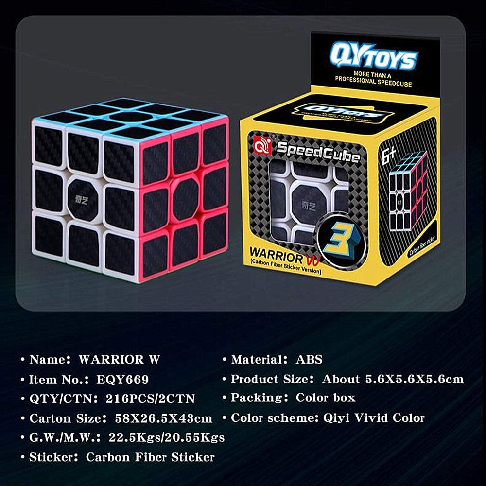 Qiyi Đồ Chơi Khối Rubik 3x3 3x3x3 Bằng Sợi Carbon