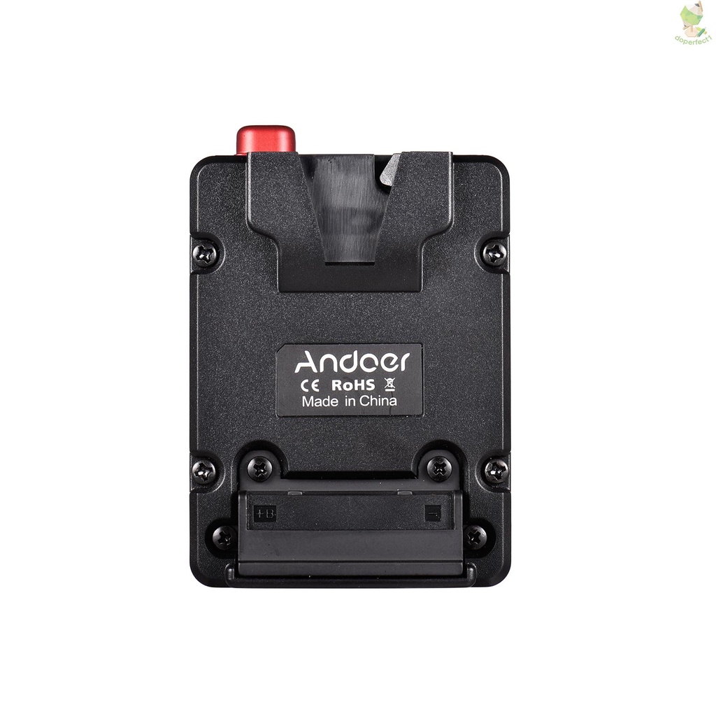Andoer Mini Nano V-lock Mount Battery Power Supply Plate Battery Buckle with U-style Hanger for Mini V-mount Battery   Came-6.5