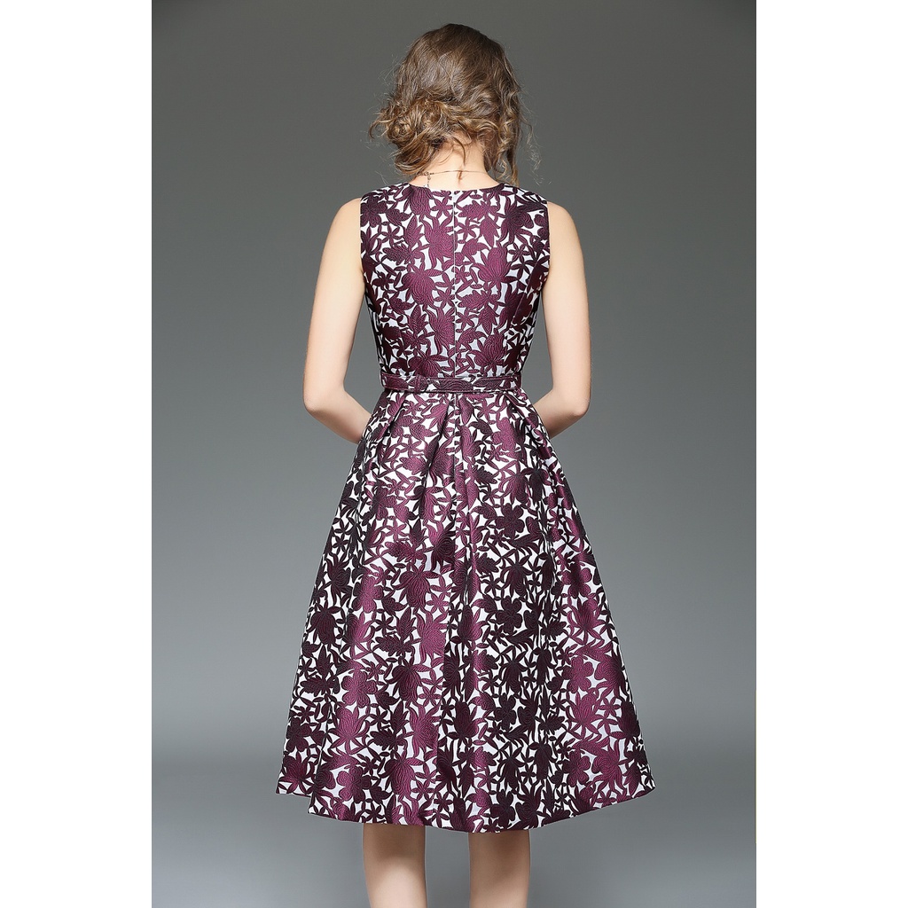 Đầm Jacquard Không Tay Màu Mới 2023