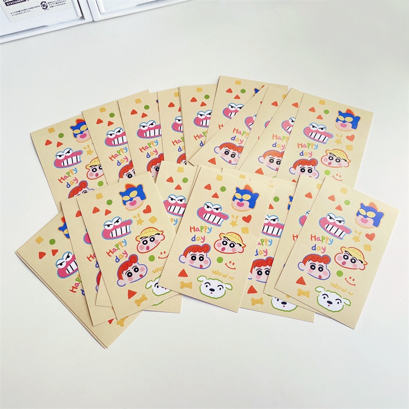 Bộ 20 Tấm Sticker Dán Trang Trí Sổ Tay Hình Cậu Bé Bút Chì Shin-Chan Dễ Thương