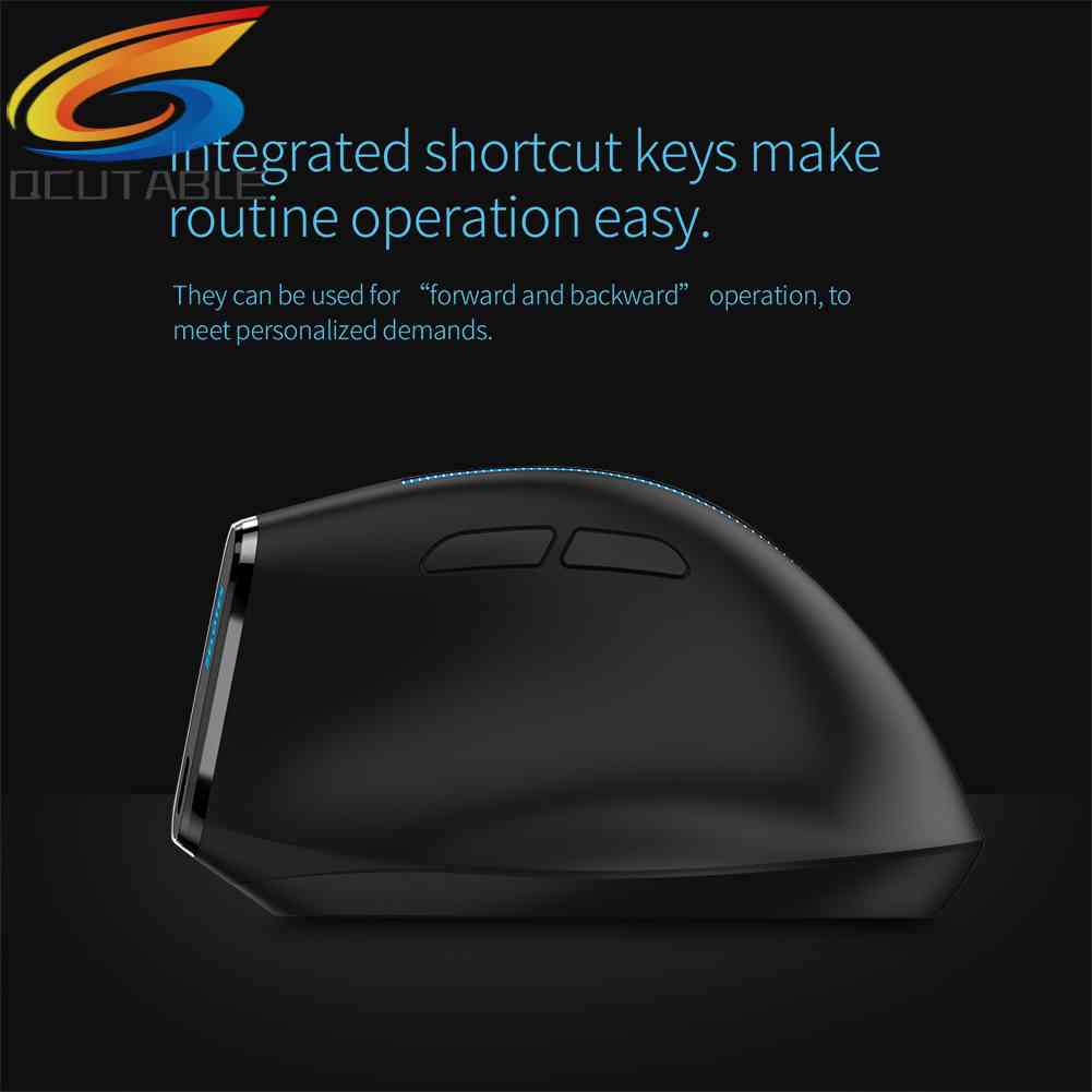 ZELOTES F-36A Optical Vertical Mouse 6 Buttons Computer Mice 2400 DPI Adjustable