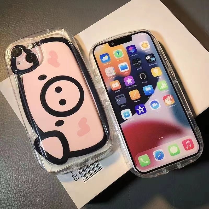 ✅Ốp Điện Thoại In Hình Chú Heo Dễ Thương Cho iPhone 14Promax 13 12 11 7 8Plus XR Xsmax MQ4P