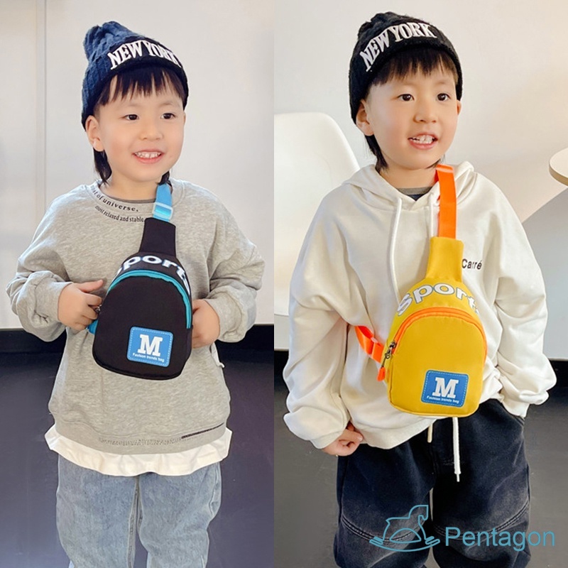 Túi Đeo Chéo In Chữ Thời Trang Hàn Quốc Cho Bé