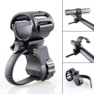  【Nóng bán Giá Đỡ Đèn Pin Gắn Tay Lái Xe Đạp Xoay 360 Độ 