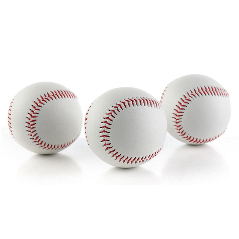 Set 8 Quả Bóng Chày Bằng Da Mềm Màu Trắng Tiêu Chuẩn An Toàn Cho Bé