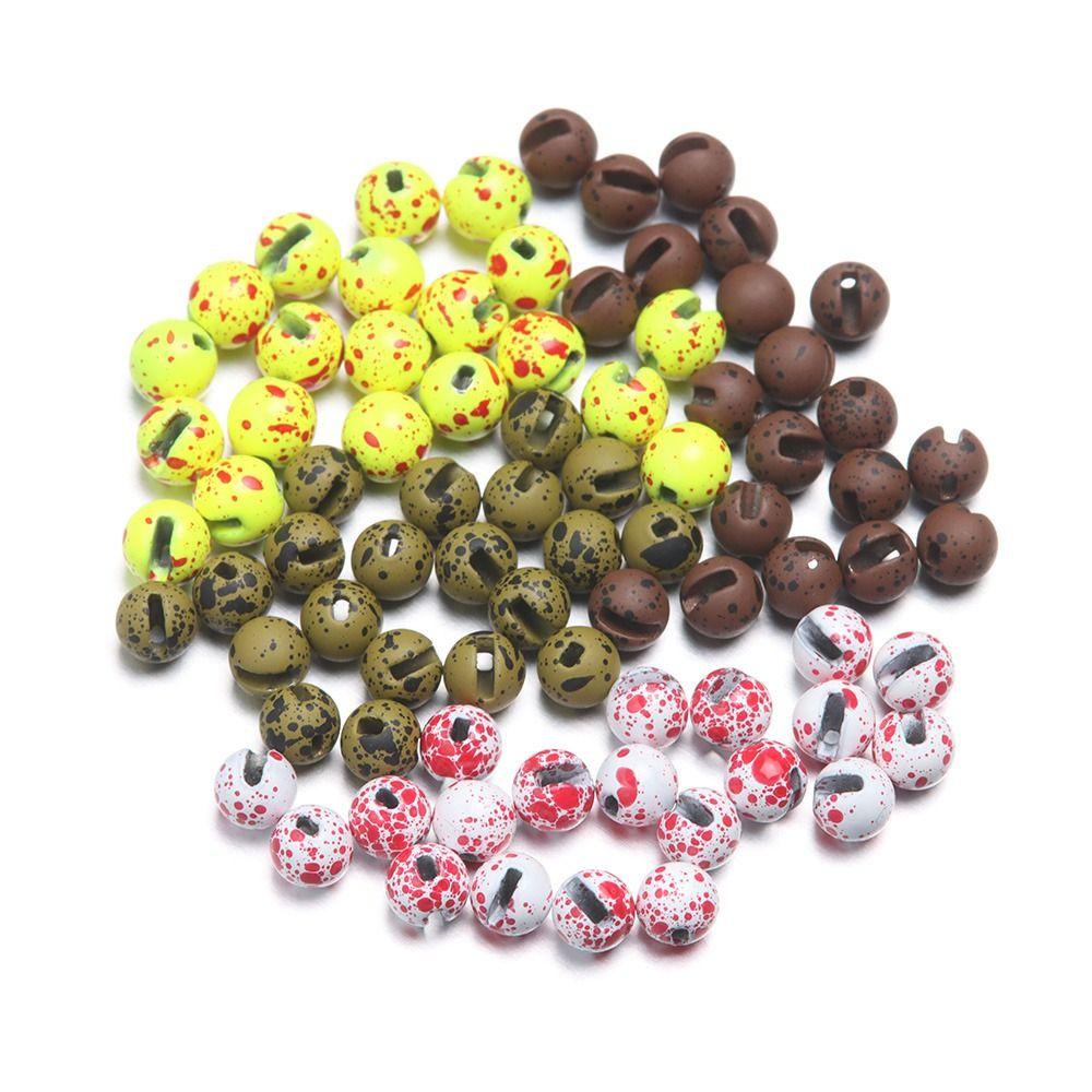 MUVAKO 20Pcs/lot Tungsten Beads Durable 2.5mm/3.0mm/3.5mm/4.0mm Nice-Designed High Quality Slotted Bead
