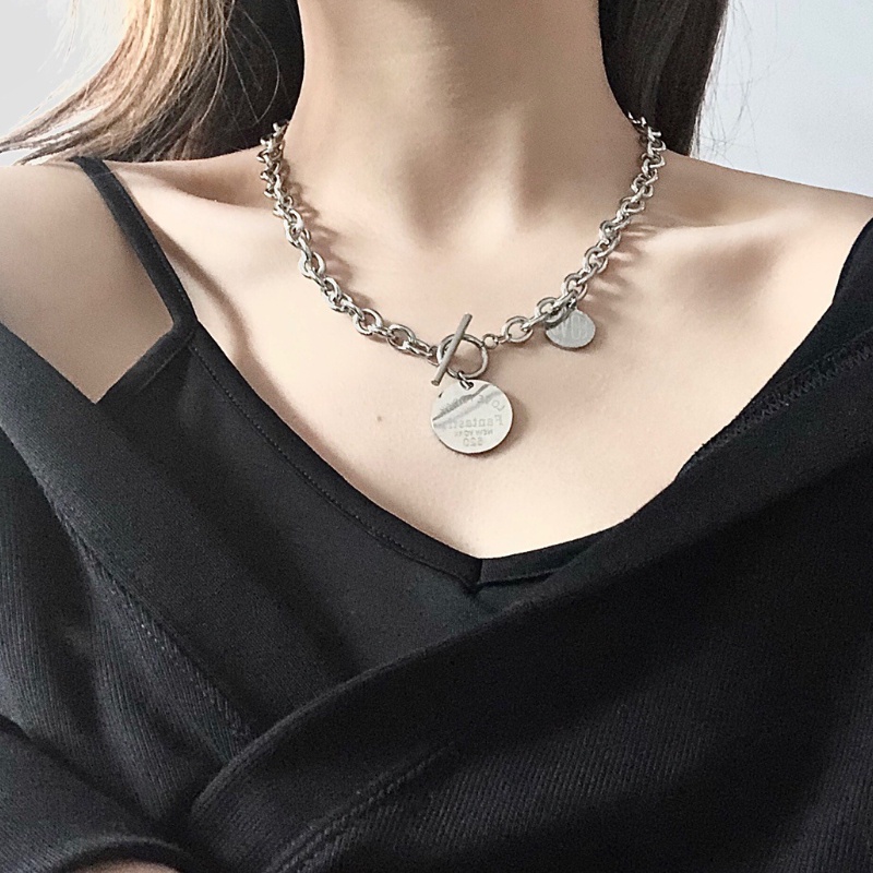 Vòng cổ Thép Titan Phong Cách Hip Hop Đường Phố Âu Mỹ Cá Tính