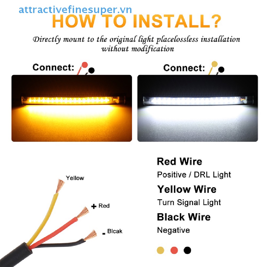 Afs Dải Đèn LED Xi Nhan DRL Moto Chất Lượng Cao