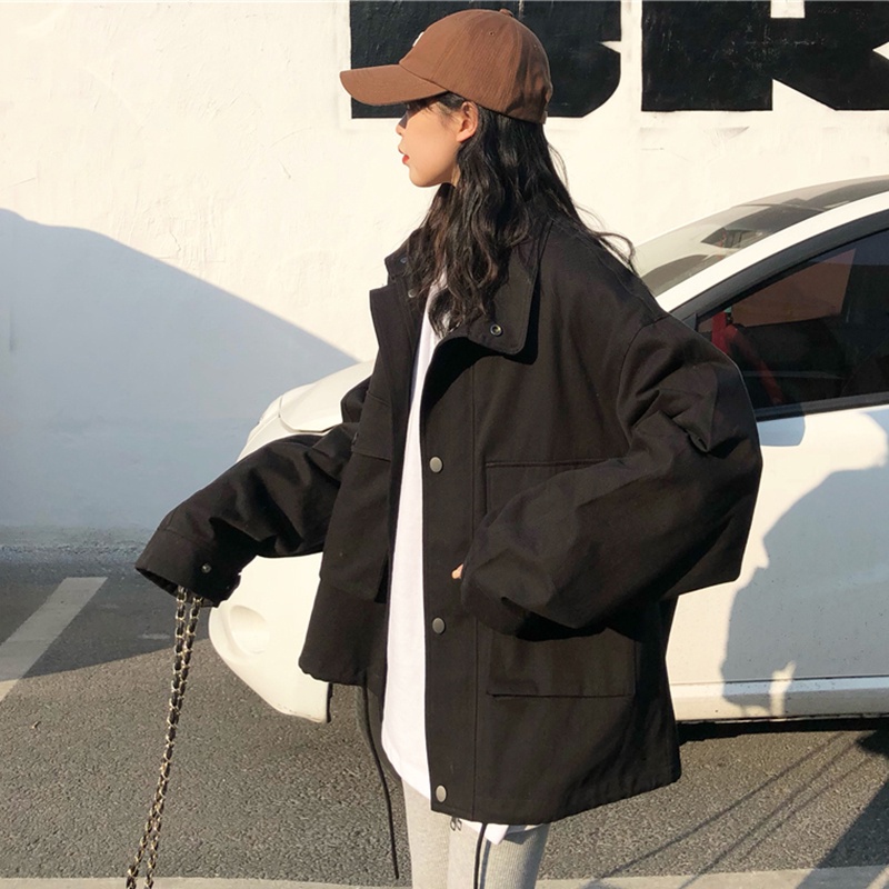 IELGY  Áo Khoác Thiết Kế Đơn Giản Thời Trang Hàn Quốc Cho Nữ