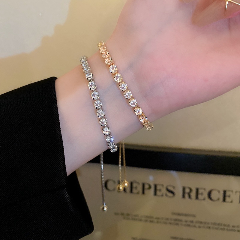 Vòng Đeo Tay Đính Pha Lê Tua Rua Phong Cách Âu Mỹ Thời Trang Sang Trọng