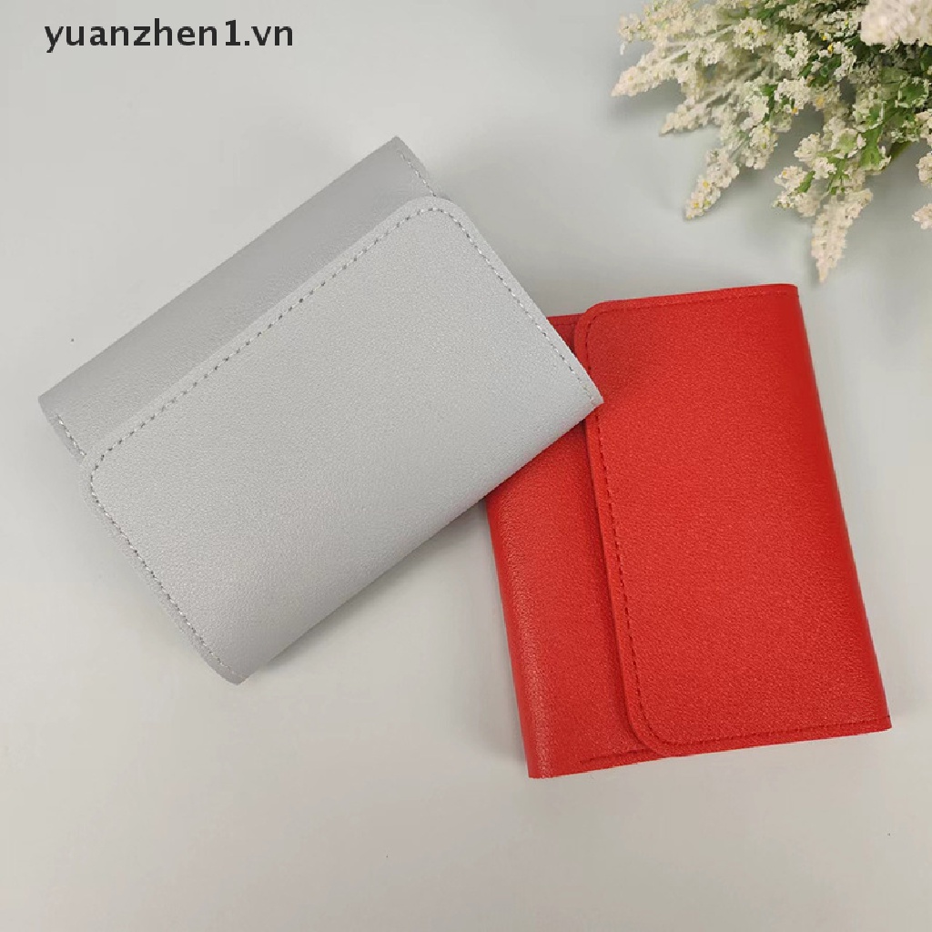 Ví Da PU Gập Lại Được Đựng Thẻ ID / Tiền Xu / Giấy Tờ Hình Ảnh