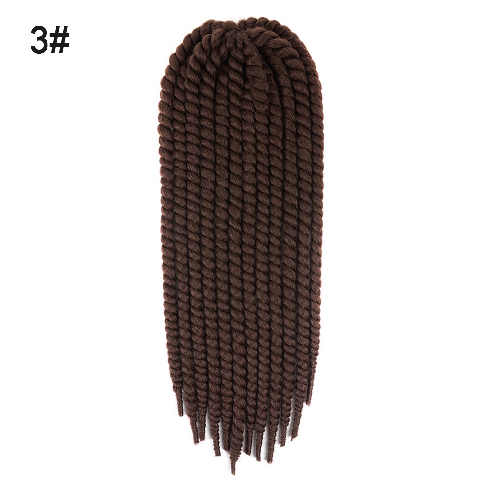Bím Tóc Giả Kiểu Thắt Bím 22inch Bằng Sợi Tổng Hợp Phong Cách Châu Phi