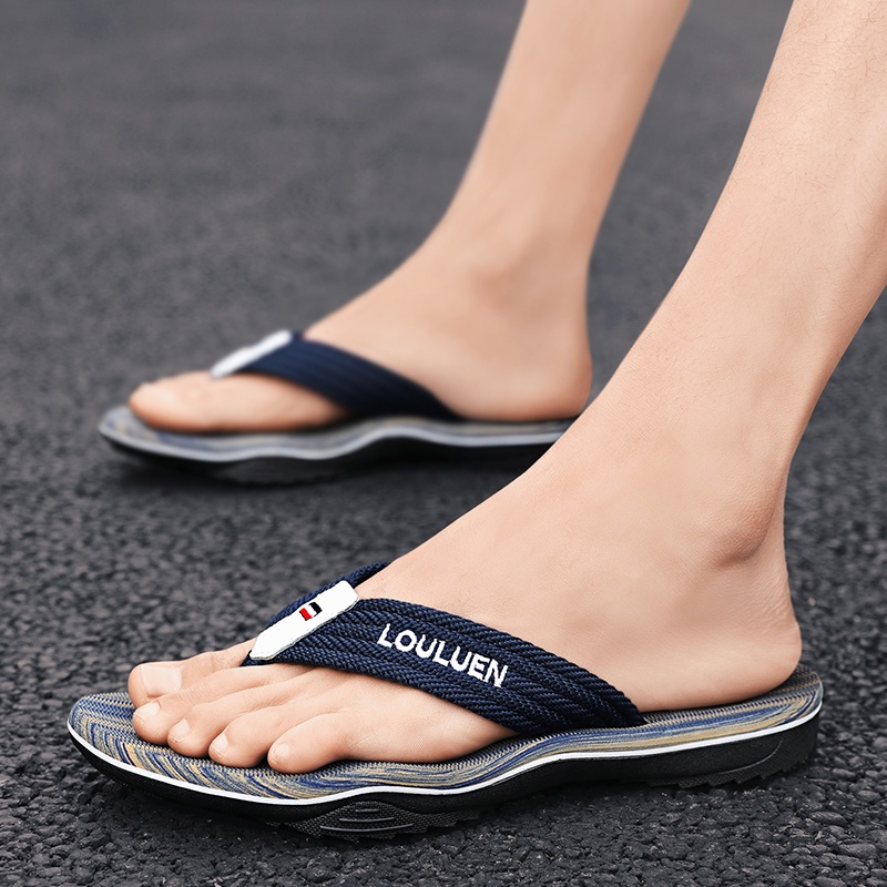 Thời trang dép tông dép kiểu đep nam dép tổ tông nam không thấm nước dép dày dép đi biển dép đúc quai ngang dép nam sandal