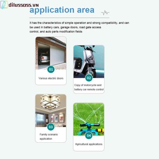 433.92 MHz Wireless Clone Remote Multipurpose Cloning Garage Door Remote Control