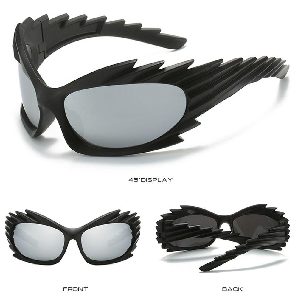 Kính Mát Hình Chữ Nhật Chống Tia UV400 Y2K Phong Cách Punk Hip Hop Cho Nam Và Nữ