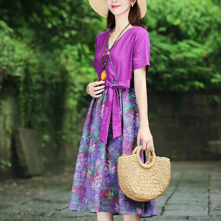 Đầm Hoa Cổ Tim Thời Trang Hè Xinh Xắn Cho Nữ