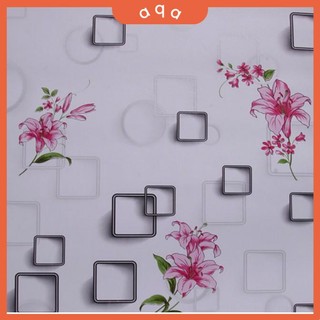 Decal giấy dán tường ô vuông hoa.aqa