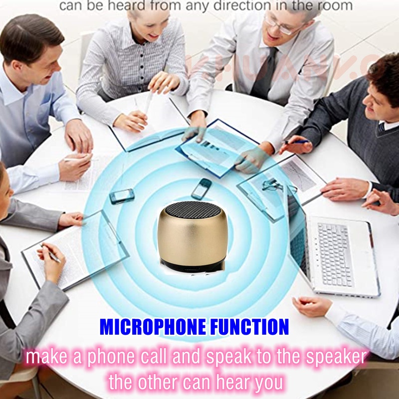Loa Bluetooth Âm Thanh Siêu Trầm Có mic Cỡ Nhỏ Và Kích Thước Nhỏ Bằng Kim Loại Myanko WKUJ DPX3