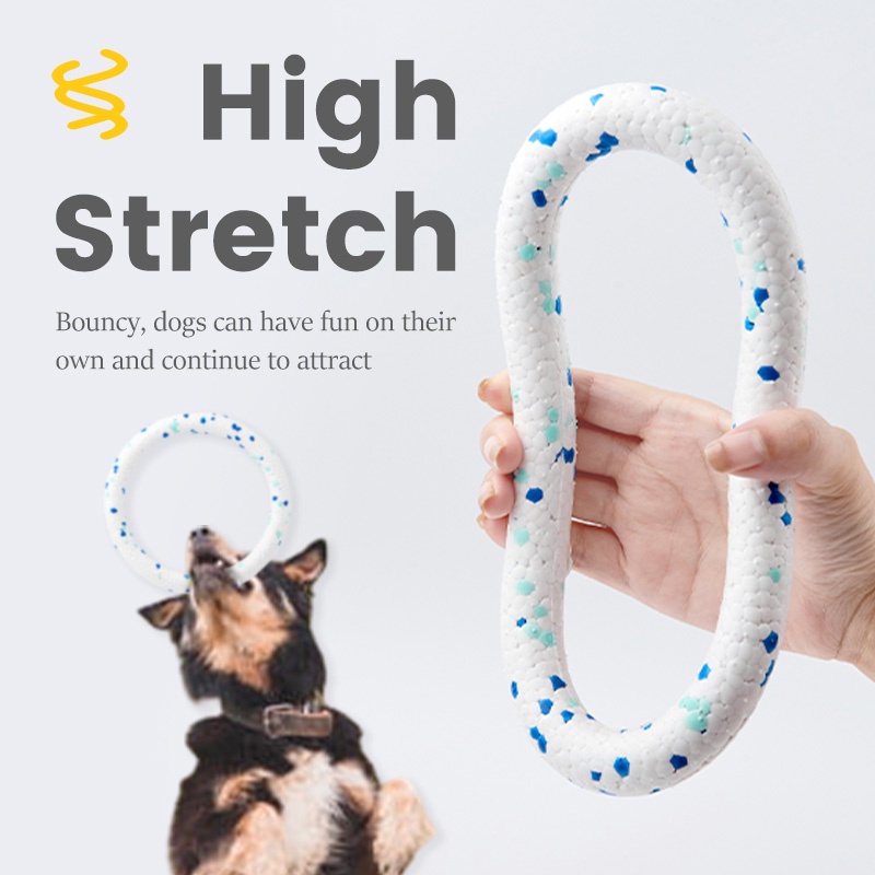 HamshMoc Đồ Chơi Vòng Cao Su Hình Hamsa Độ Co Giãn Cao Cho Thú Cưng Gặm