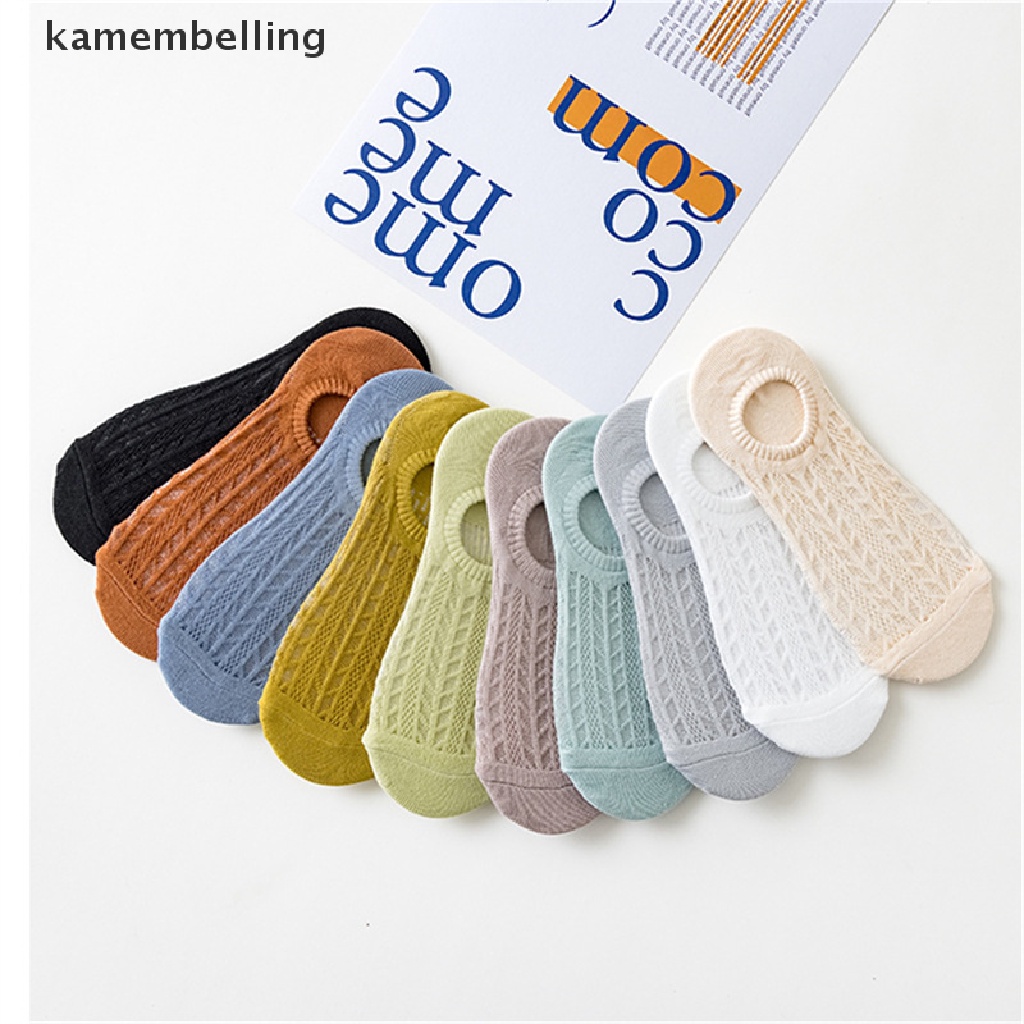 Kamembelling Vớ Thuyền Lưới Vô Hình Chống Trượt Thoáng Khí Mùa Hè Cho Nữ EN